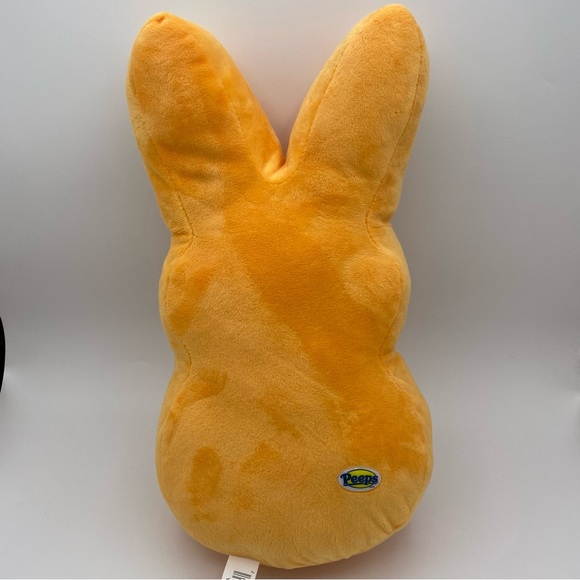 Peeps Bunny Plush Toy Orange Bow Tie Carrot Pillow Stuffed Animal 13 Inch Spring - Picture 3 of 6